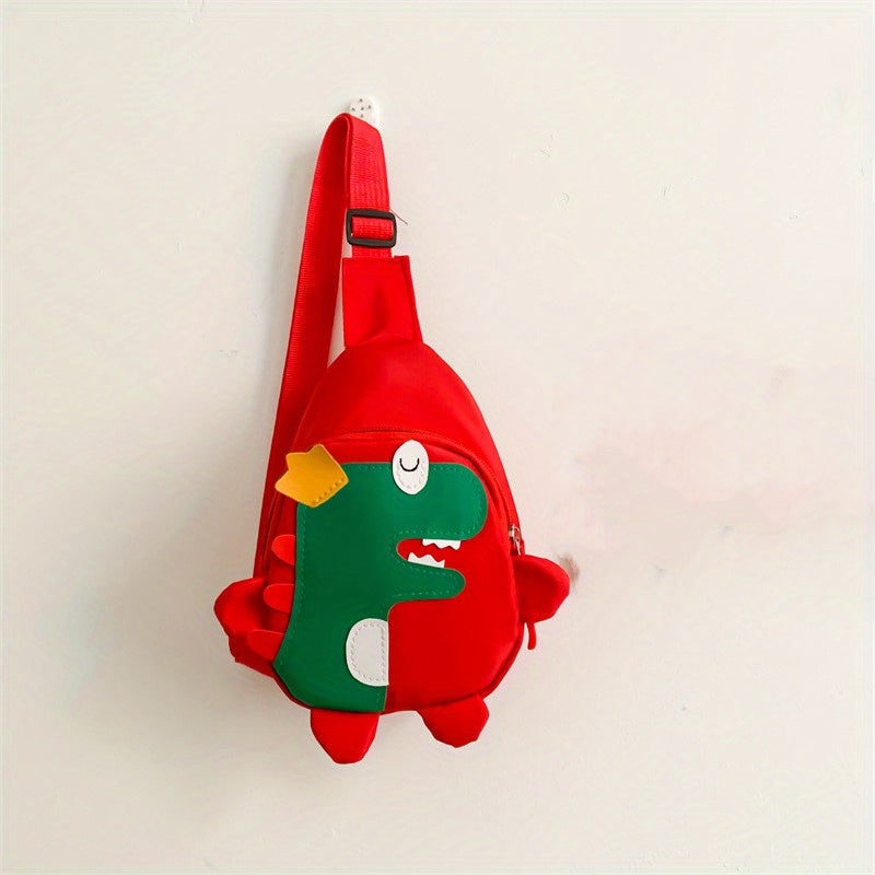[Cute Cartoon Chest Bag Messenger] Dinosaur Chest Bag Boys And Girls Fashion Shoulder Bag Messenger Bag Cartoon Cute Mobile Coin Purse