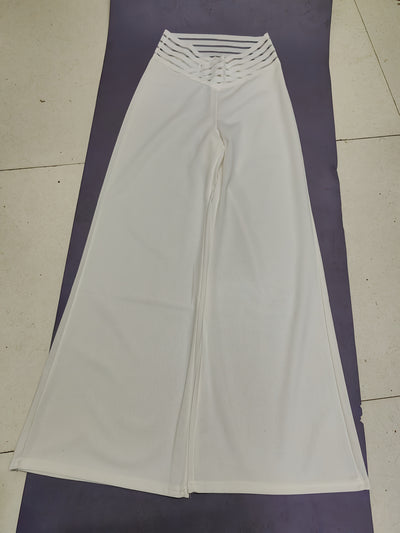 Summer Long Pants, Elegant Wide-Leg Flare Trousers