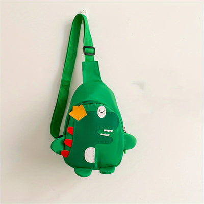 [Cute Cartoon Chest Bag Messenger] Dinosaur Chest Bag Boys And Girls Fashion Shoulder Bag Messenger Bag Cartoon Cute Mobile Coin Purse