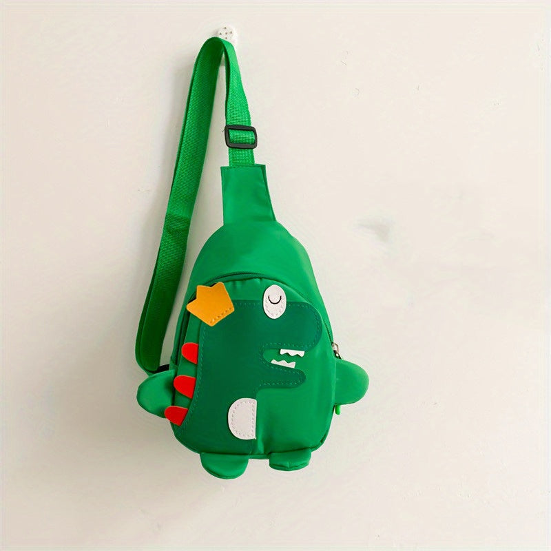 [Cute Cartoon Chest Bag Messenger] Dinosaur Chest Bag Boys And Girls Fashion Shoulder Bag Messenger Bag Cartoon Cute Mobile Coin Purse