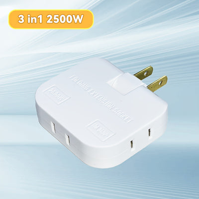 Compact Mobile Power Socket With USB Interface For Storage