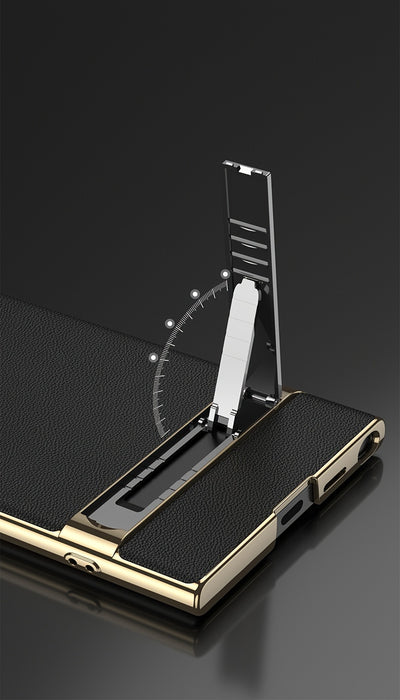 Artificial Leather Bracket Mobile Phone Case Protective Case For Samsung S24Ultra