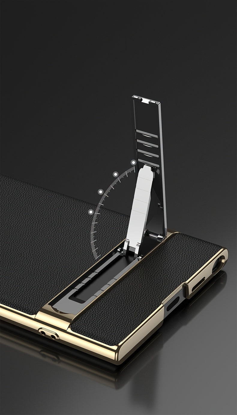 Artificial Leather Bracket Mobile Phone Case Protective Case For Samsung S24Ultra