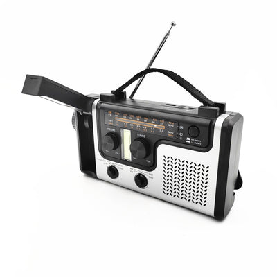 Solar Hand Crank Emergency Radio AM/FM/SW Multi-band With Flashlight, Reading Light, Siren, Mobile Phone Charging Function