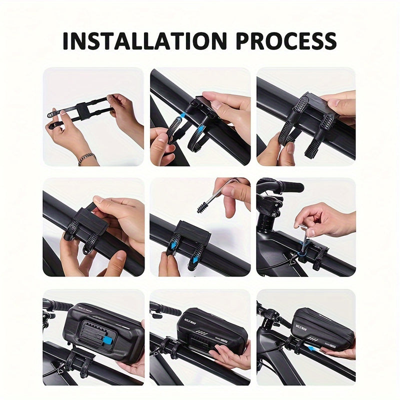 WILD for Man Bike Bag Front Handlebar Bag 6.8inch Mobile Phone Case Bicycle Top Tube Bag Cycling Accessories