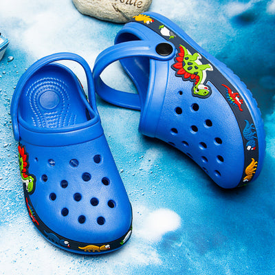 Boys & Girls Fun Cartoon Flip Flops - Water-Resistant Beach Slippers with Cushioned Comfort for Swimming Adventures