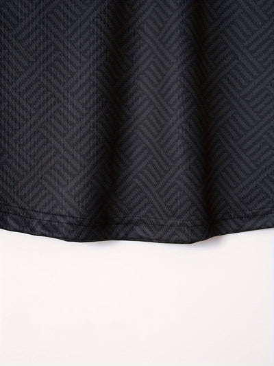 Mens 2Pcs Casual Summer Set - Breezy Short Sleeve Shirt with Matching Drawstring Shorts - Ideal for Vacation & Workout