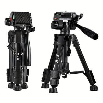 Professional Photography Camera Stand 360° Rotating Bracket Portable Stable Desktop Tripod SLR Camera Photography Video Live with Storage Bag Mobile Phone Clip