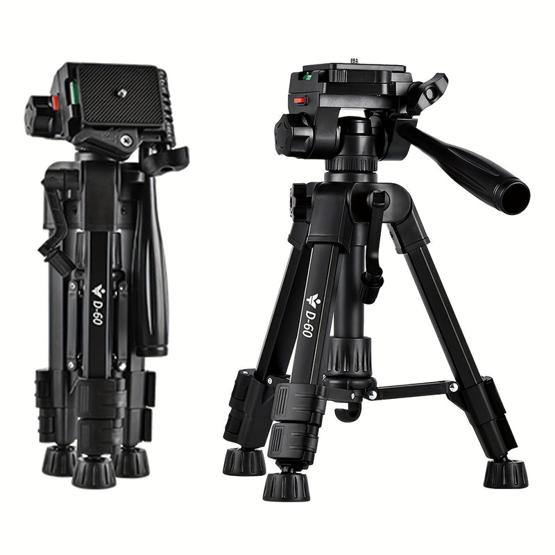 Professional Photography Camera Stand 360° Rotating Bracket Portable Stable Desktop Tripod SLR Camera Photography Video Live with Storage Bag Mobile Phone Clip