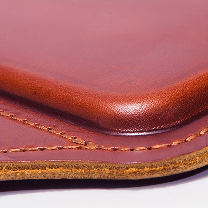 Premium Genuine Leather Retro Phone Pouch - Ultra-Slim, Hands-Free, Belt Hanging - Durable & Stylish Outdoor Mobile Phone Bag with Anti-Theft Design