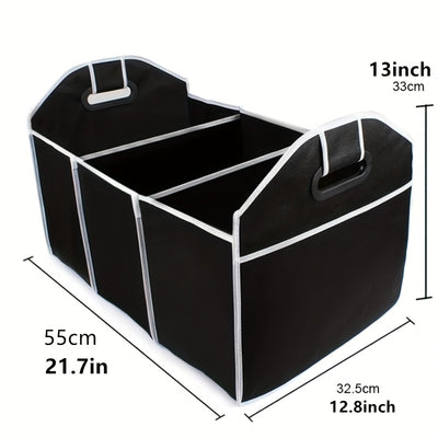 Car Trunk Cargo Storage Bag, Foldable Black Storage Box For Car And Trunk