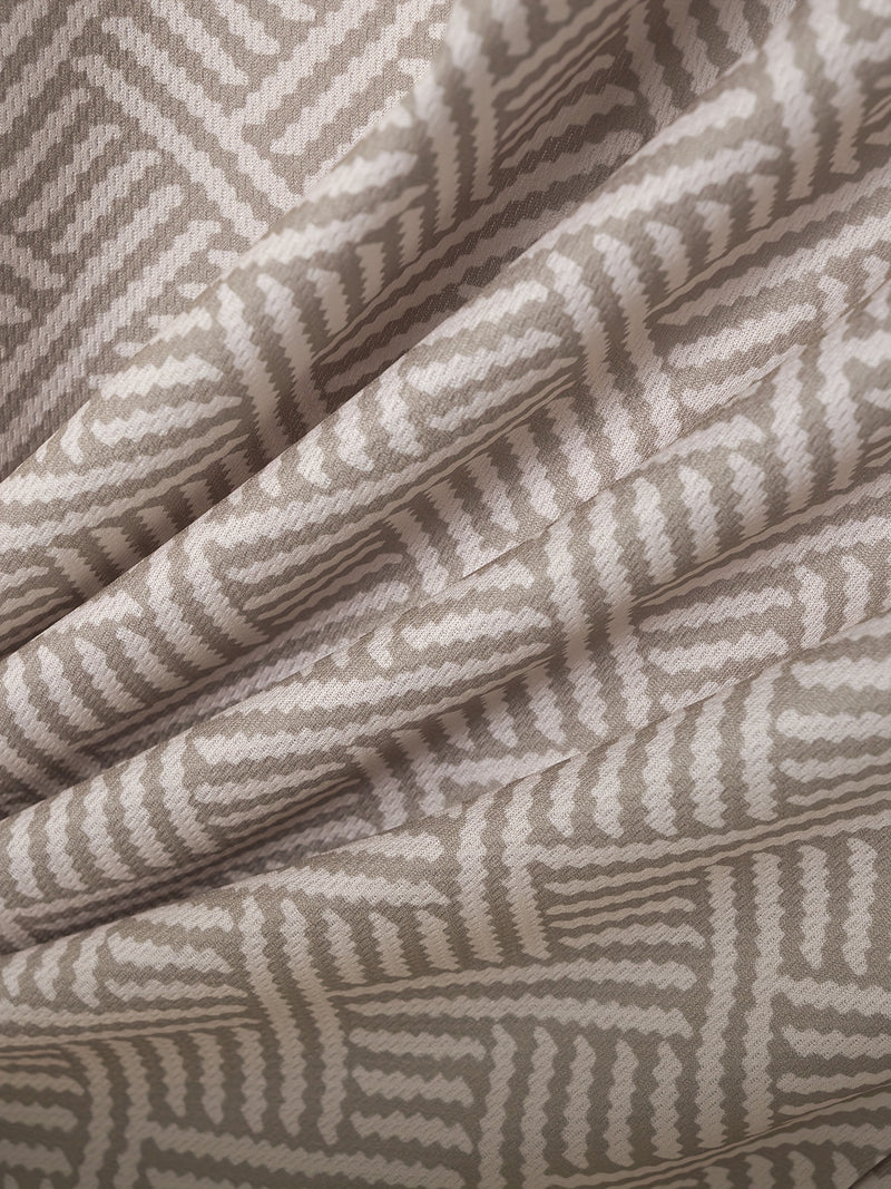 Mens 2Pcs Casual Summer Set - Breezy Short Sleeve Shirt with Matching Drawstring Shorts - Ideal for Vacation & Workout