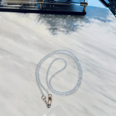 Shimmering Crystal Stone Chain Mobile Phone Lanyard - Add a Touch of Sparkle to Your Style!